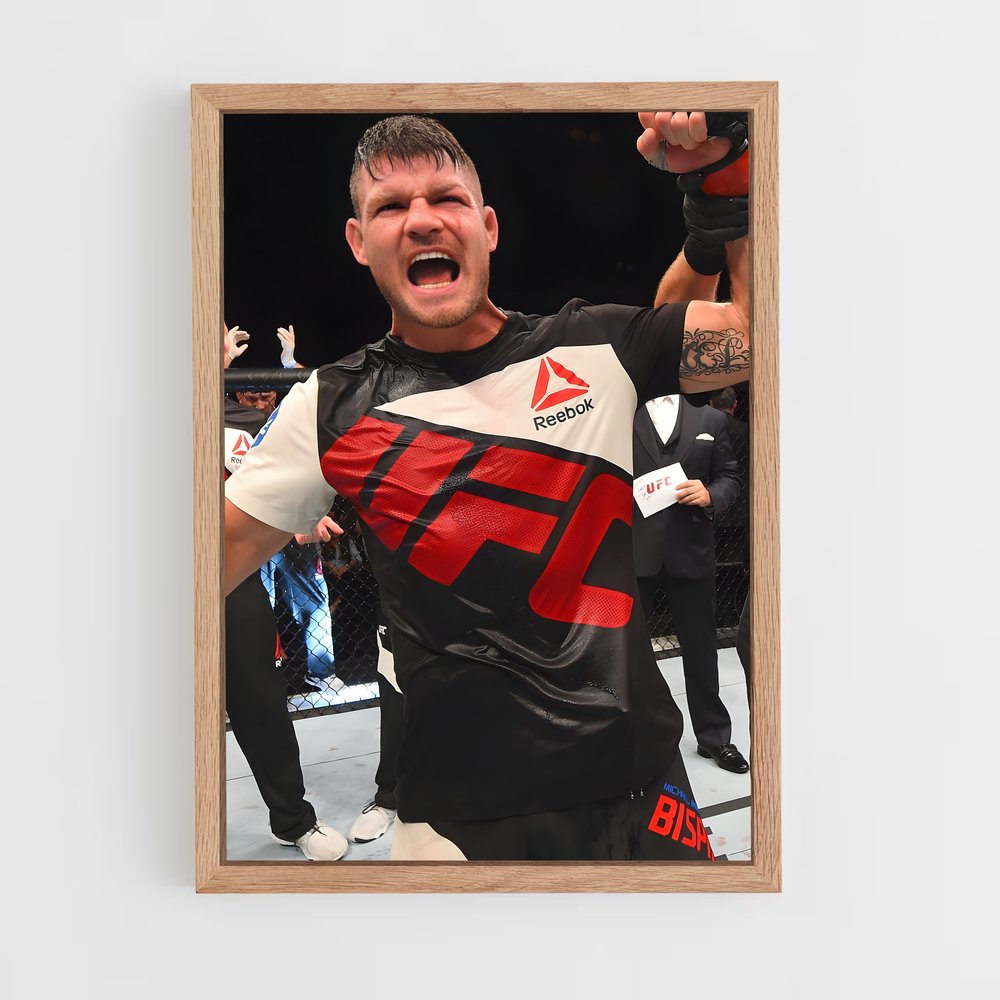 Poster Michael de bisping – affiche MMA (vue 4)